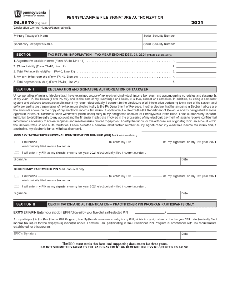  Pennsylvania Form REV 853 PA Corporation Taxes Annual 2021