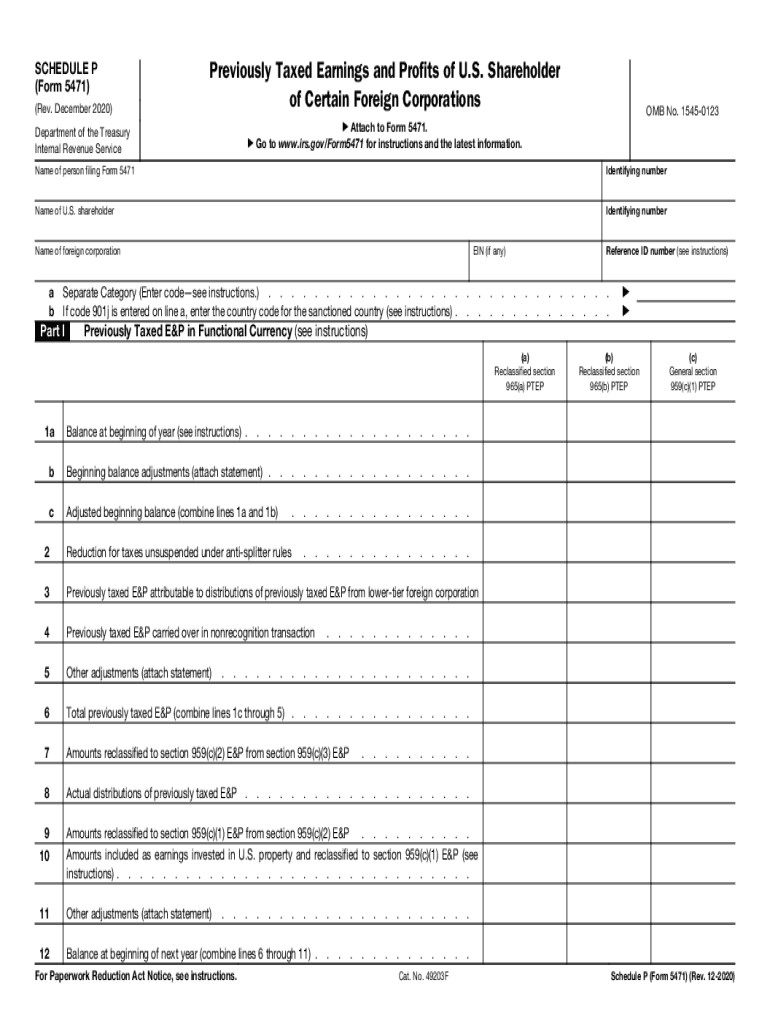 Overview of the Revised Form 5471 Information Return of