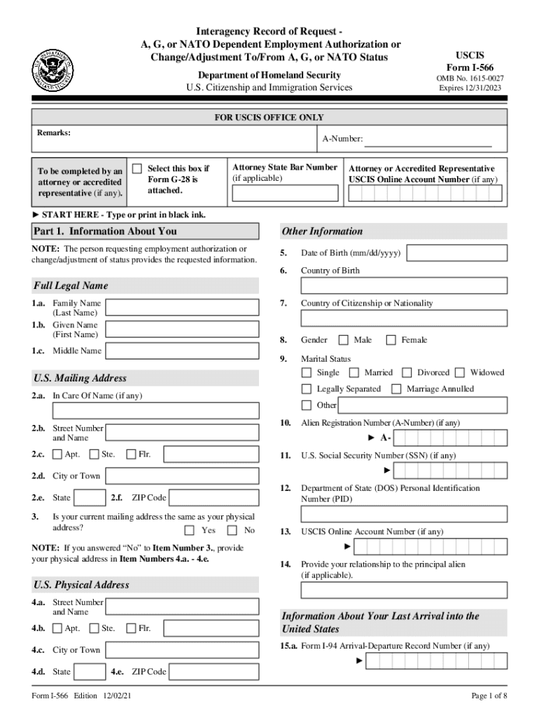 Homeland Security Employment Authorization  Form