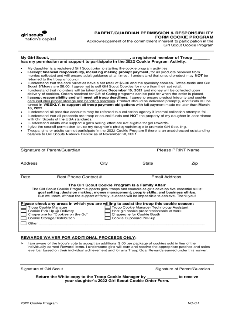 Form Cookie Program