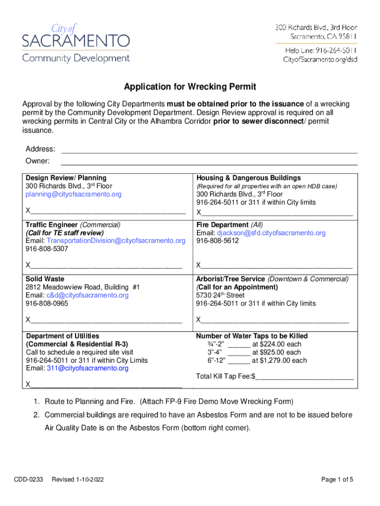 Permits for Construction Forms and ApplicationsCity