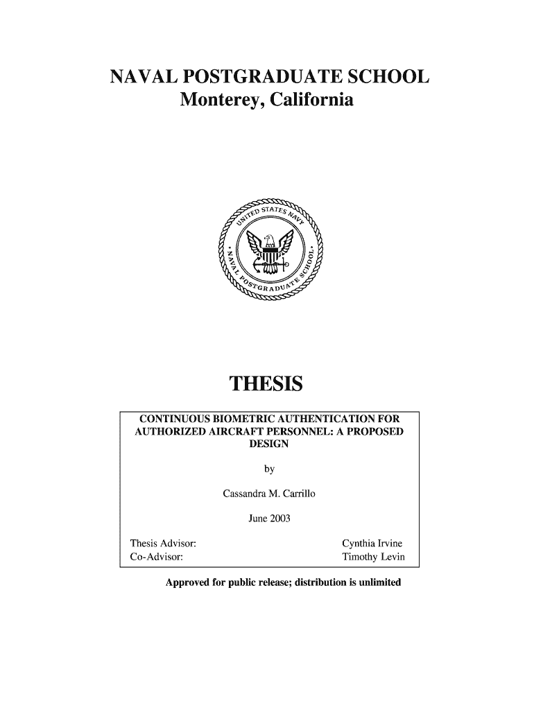 CONTINUOUS BIOMETRIC AUTHENTICATION for  Form