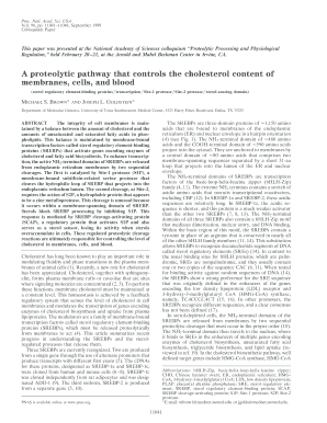 A Proteolytic Pathway that Controls the Cholesterol Content of Pnas  Form