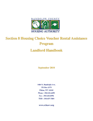 Section 8 Housing Choice Voucher Rental Assistance  Form