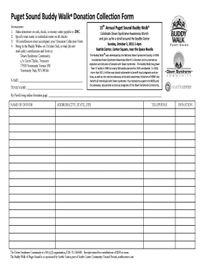 Donation Collection Form
