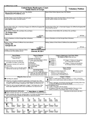 Bankruptcy Forms Charlotte Observer