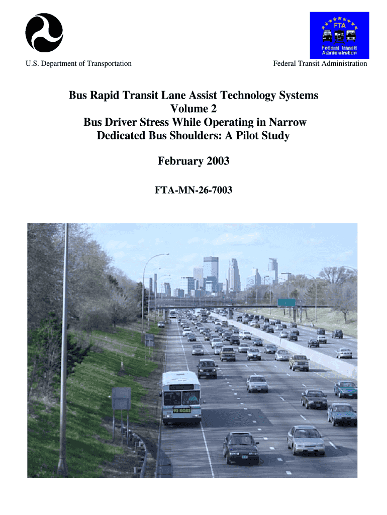 Bus Rapid Transit Lane Assist Technology Systems ITS Institute Its Umn  Form