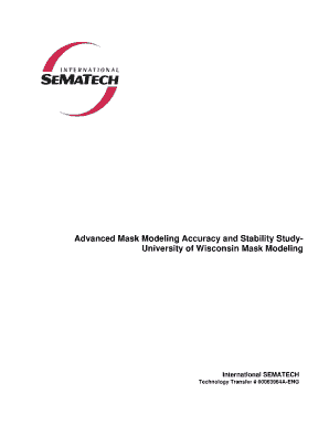 Advanced Mask Modeling Accuracy and Stability Study University of  Form