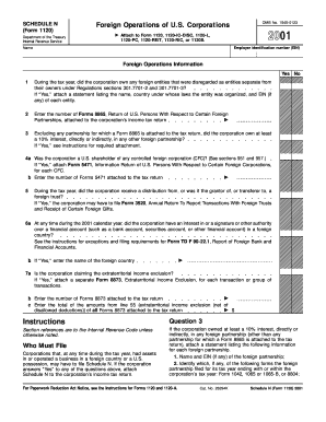 SCHEDULE N Form 1120 Department of the Treasury Internal Revenue Service OMB No