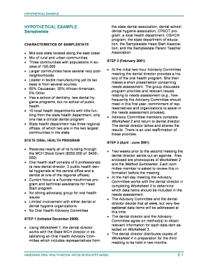 Example Association of State and Territorial Dental Directors Astdd  Form