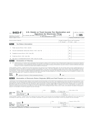 Form 8453 F Fill in Capable