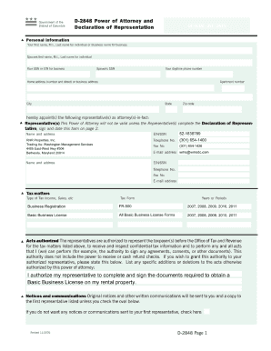 D 2848 Instructions  Form