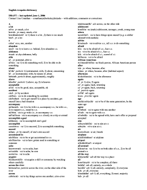 Arapaho Dictionary PDF  Form