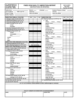 Coast Guard Inspection Checklist  Form