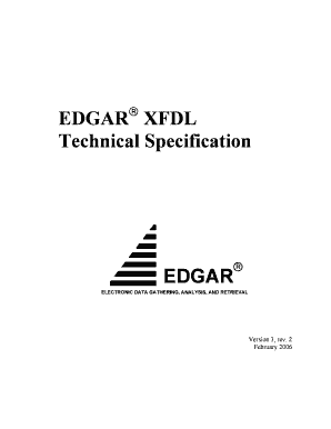 EDGAR Public Dissemination Service Technical SEC Gov  Form