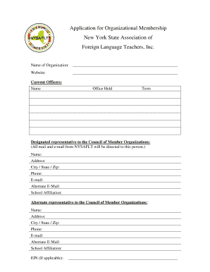 NYSAFLT CONSTITUTION ARTICLE II New York State Association  Form