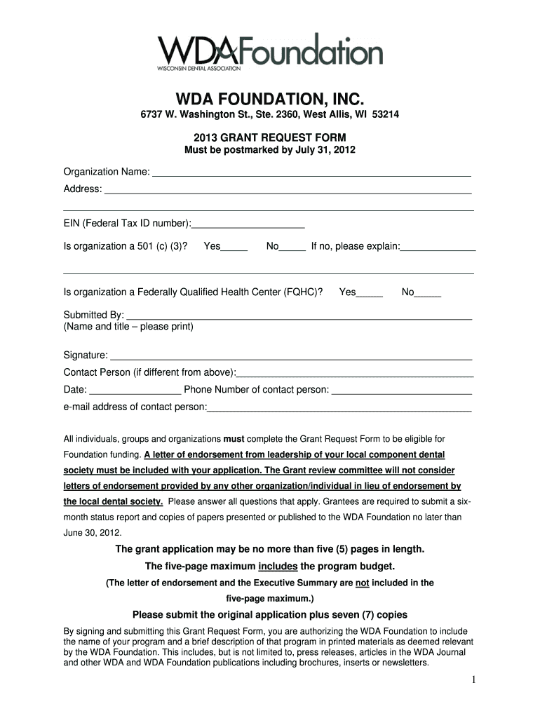 Grant Form