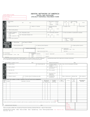 Dental Network Referral  Form