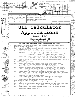 Calculator Applications  Form