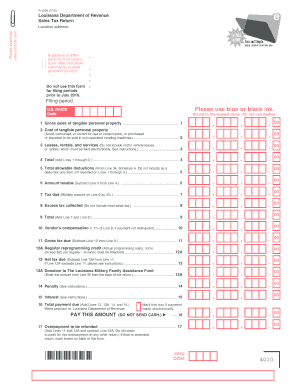  Louisiana Form 4010 Fillable 2010