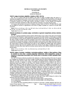 JUDGE of PROBATE  Form