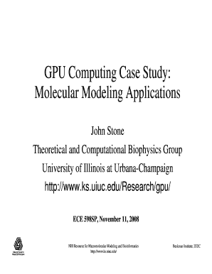 GPU Computing Case Study Molecular Modeling Applications Ks Uiuc  Form
