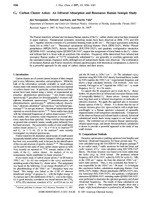 C6 Carbon Cluster Anion an Infrared Absorption and Resonance Raman Isotopic Study  Form