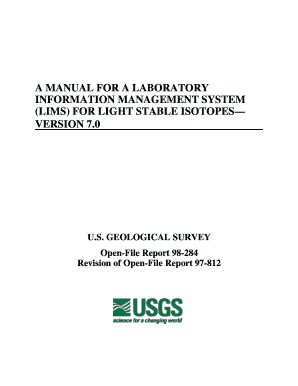 Lims for Light Stable Isotopes  Form