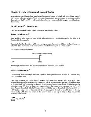 Chapter 3 More Compound Interest Topics  Form