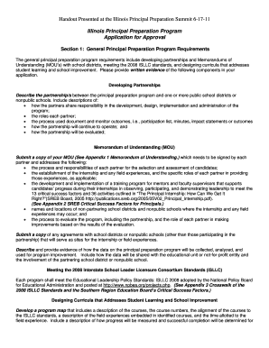 Handout Presented at the Illinois Principal Preparation Summit 6 17 11 Illinoisschoolleader  Form