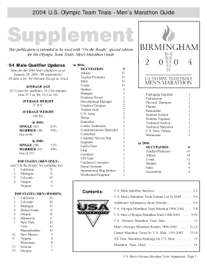 Olympic Team Trials Mens Marathon Guide  Form