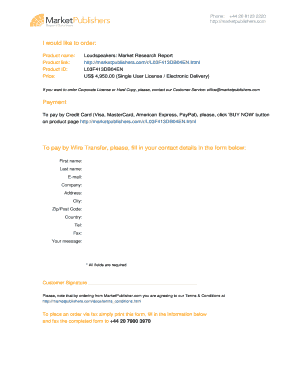 Loudspeakers Market Research Report Form