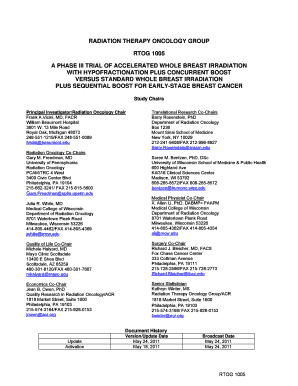 Rtog 1005 Protocol  Form