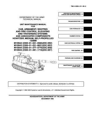 Tm 9 2350 311 20 2 Form