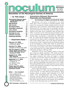 Supplement to Mycologia Vol Msafungi  Form