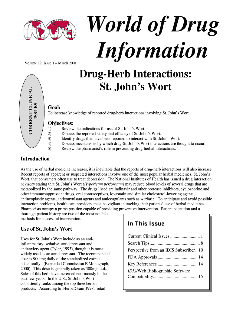 Drug Herb Interactions  Form