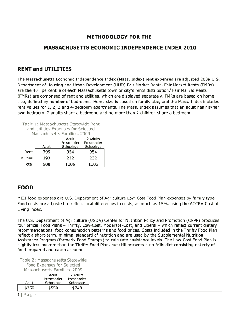 Mass Index Methodology Narrative PDF Liveworkthrive  Form