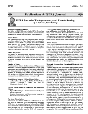 Publications &amp; ISPRS Journal Isprs  Form