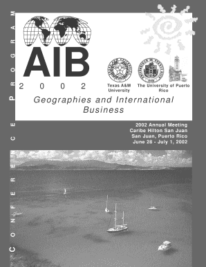 Geographies and International Business Academy of International Aib Msu  Form