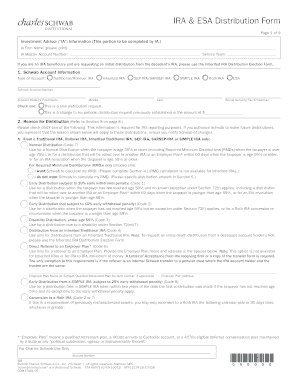 Schwab Ira Distribution Form