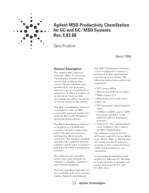 Software Can Be Used to Practice and Learn the MSD ChemStation Software  Form