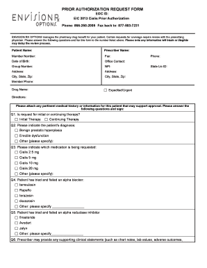 Envision Rx Prior Authorization Form