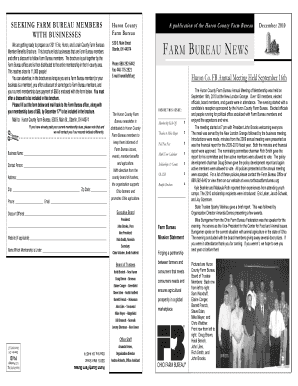 FARM BUREAU NEWS Lorain County Farm Bureau  Form