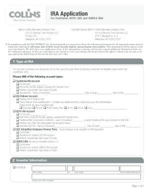 Mail to Collins Alternative Solutions Fund  Form