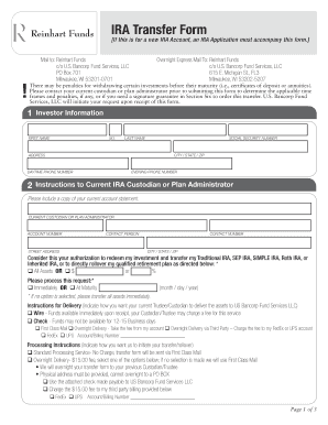 IRA Transfer Form Reinhartfunds Com