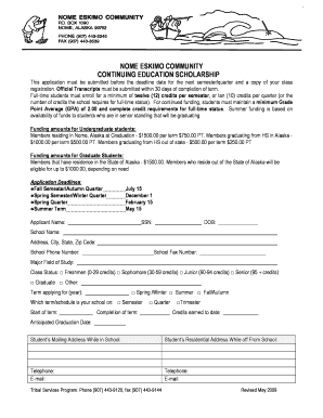 Nome Eskimo Community  Form