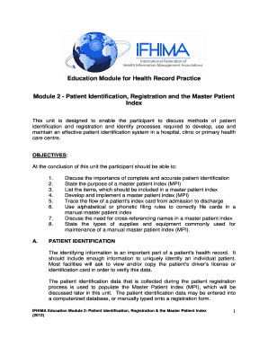 Ifhima Education Module  Form