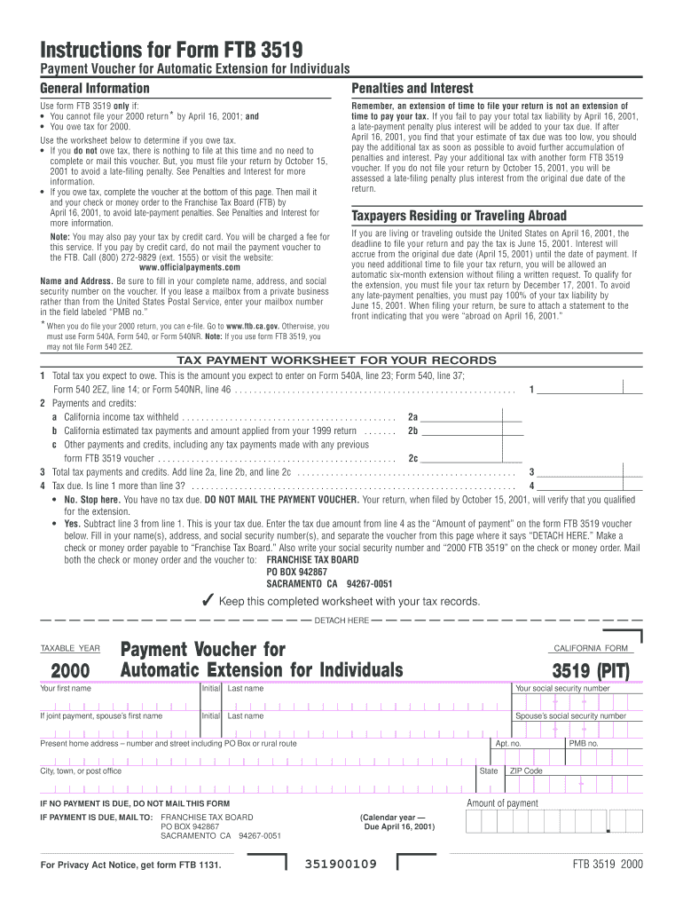 3519 Pit  Form