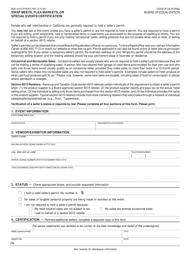 Boe 410d Form