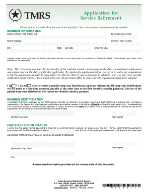 Tmrs Forms